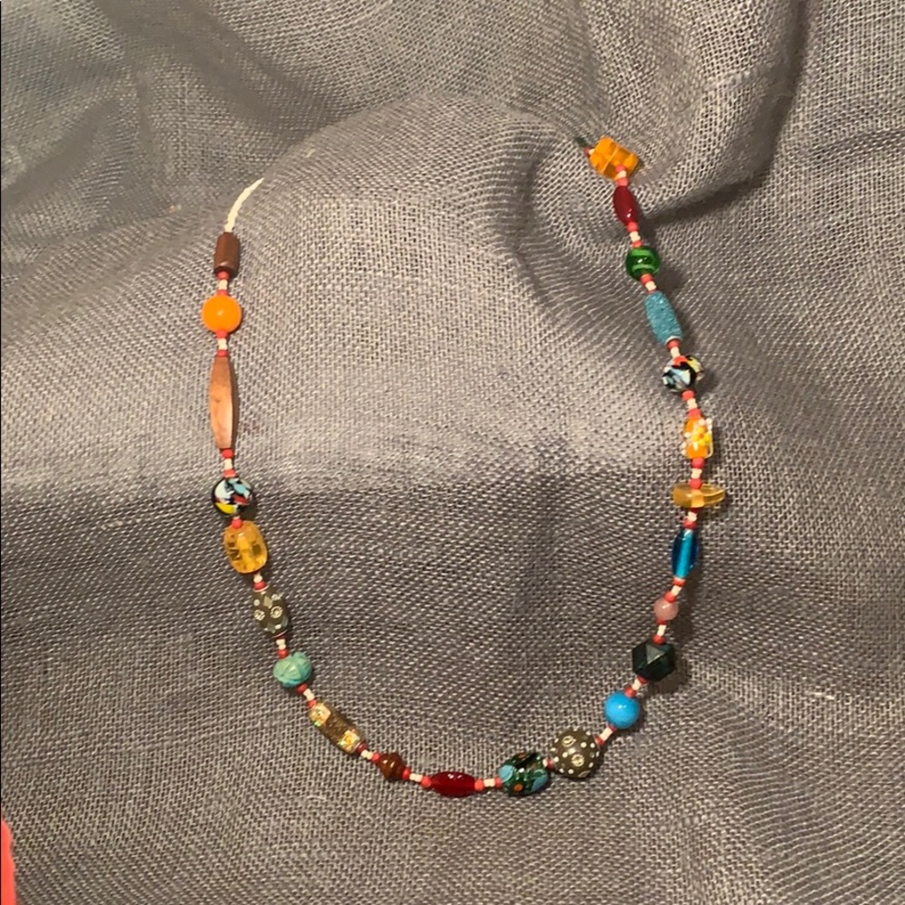 🌙 Eclectic Boho Necklace — Each Bead Unique